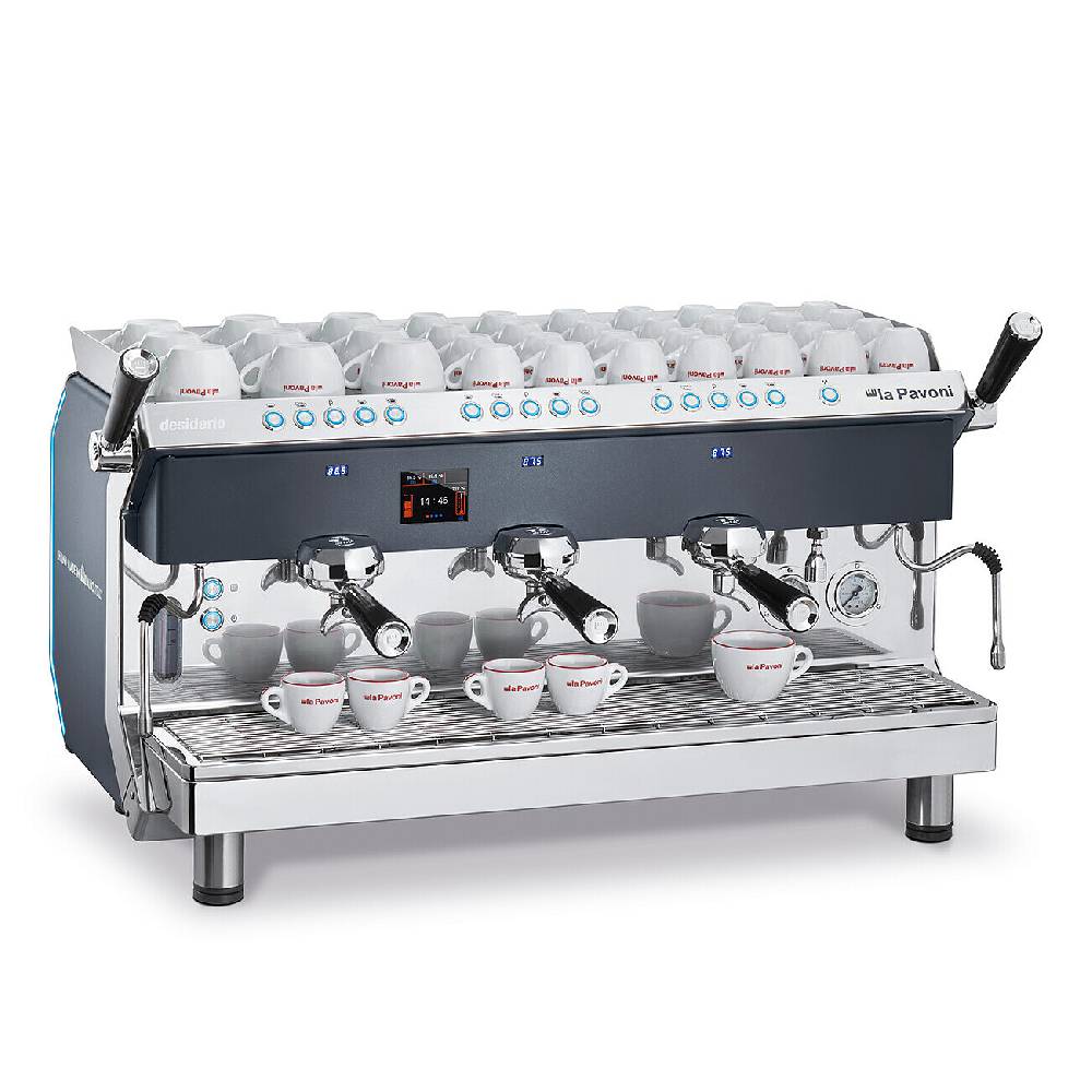 La Pavoni DESIDERIO VOLUMETRICA 3 GRUPPI NERA Pezzi Unici