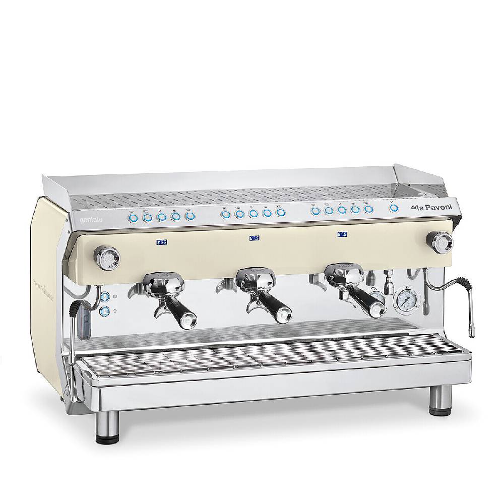 La Pavoni GENIALE VOLUMETRICA 3 GRUPPI BIANCA Vendita Calda