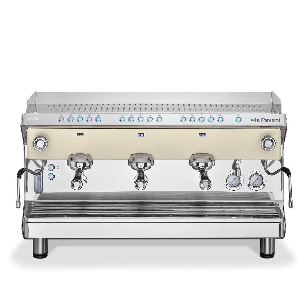 La Pavoni GENIALE VOLUMETRICA 3 GRUPPI BIANCA Vendita Calda