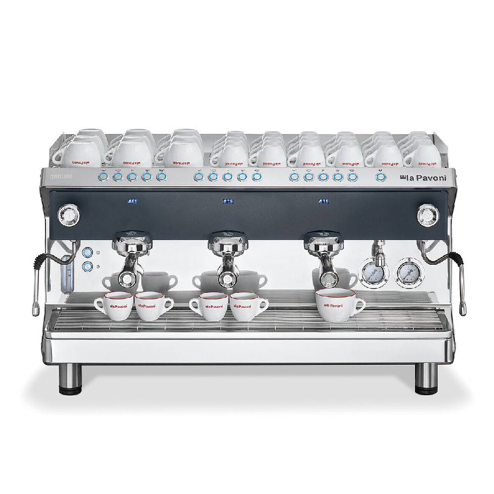 La Pavoni GENIALE VOLUMETRICA 3 GRUPPI NERA Vendita Economica