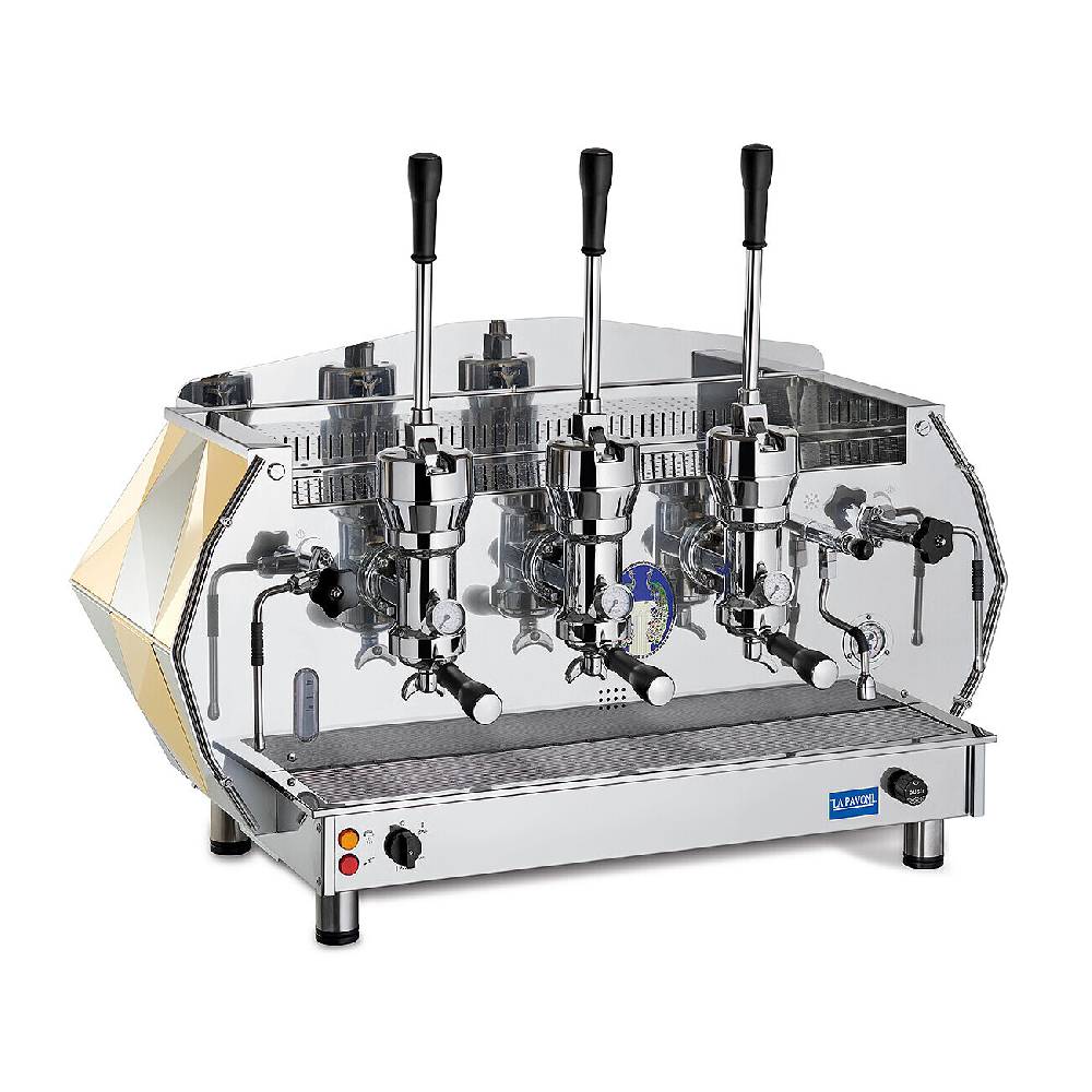 La Pavoni DIAMANTE LEVA 3 GRUPPI ORO Promozione Limitata