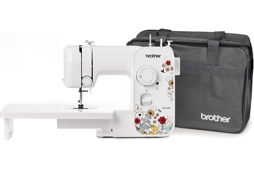 Shopty Brother JX17FE (Fantasy Edition) Macchina per Cucire Automatica con 17 Punti di Cucito Completa e Facile per Principianti - Offerta con Tavolo prolunga e Borsa Sottocosto