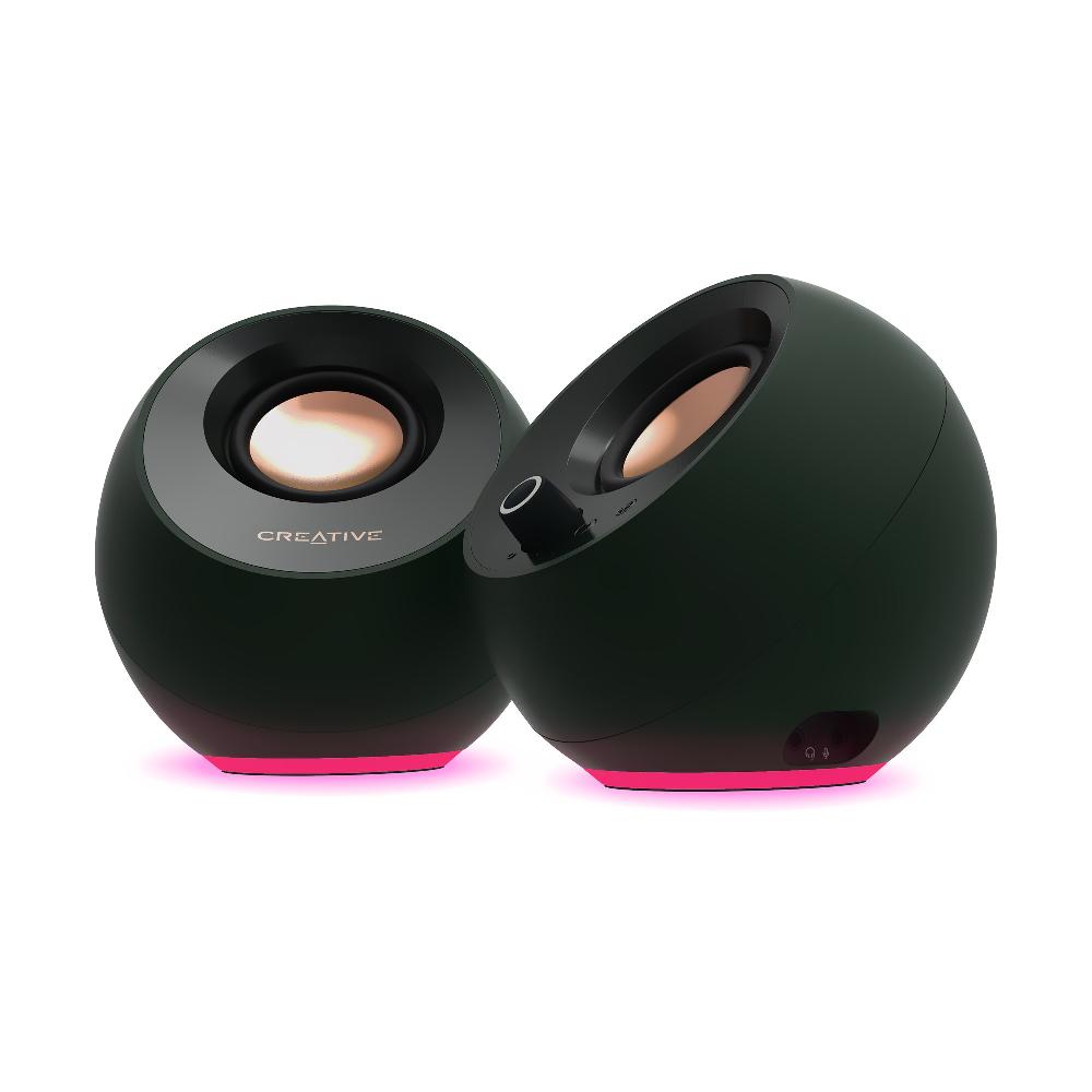 Creative Pebble Pro Altoparlanti minimalisti USB-C 2.0 per computer con Bluetooth® 5.3 e illuminazione RGB personalizzabile 2025