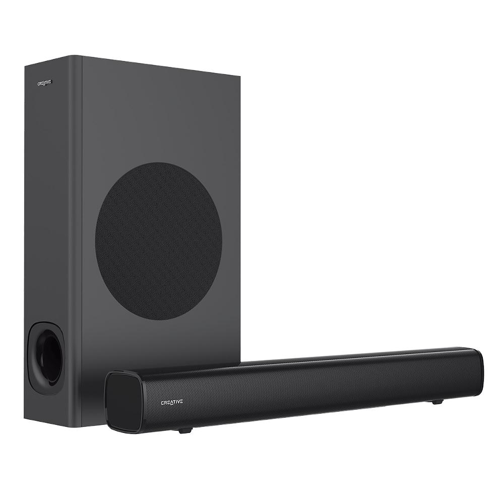 Creative Stage Soundbar Creative Stage under-monitor a 2.1 canali ad alte prestazioni con subwoofer per TV computer e schermi ultrawide Promozione Limitata
