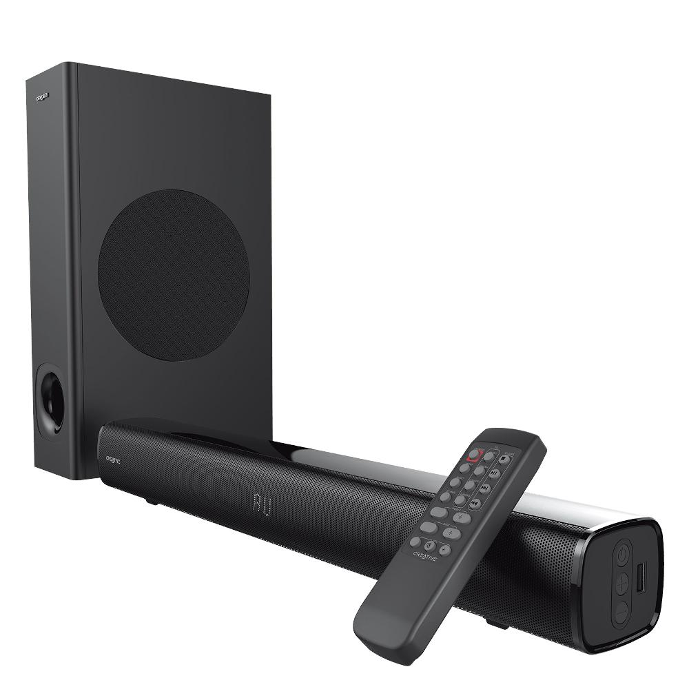Creative Stage Soundbar Creative Stage under-monitor a 2.1 canali ad alte prestazioni con subwoofer per TV computer e schermi ultrawide Promozione Limitata