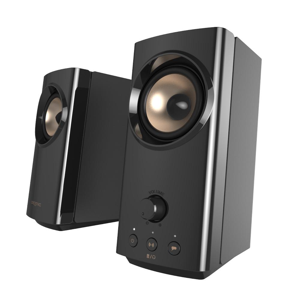 Creative T60 Altoparlanti desktop compatti Hi-Fi 2.0 con Clear Dialog Surround by Sound Blaster e SmartComms Kit Sottocosto