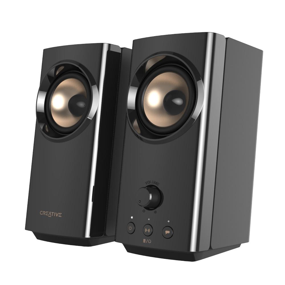 Creative T60 Altoparlanti desktop compatti Hi-Fi 2.0 con Clear Dialog Surround by Sound Blaster e SmartComms Kit Sottocosto
