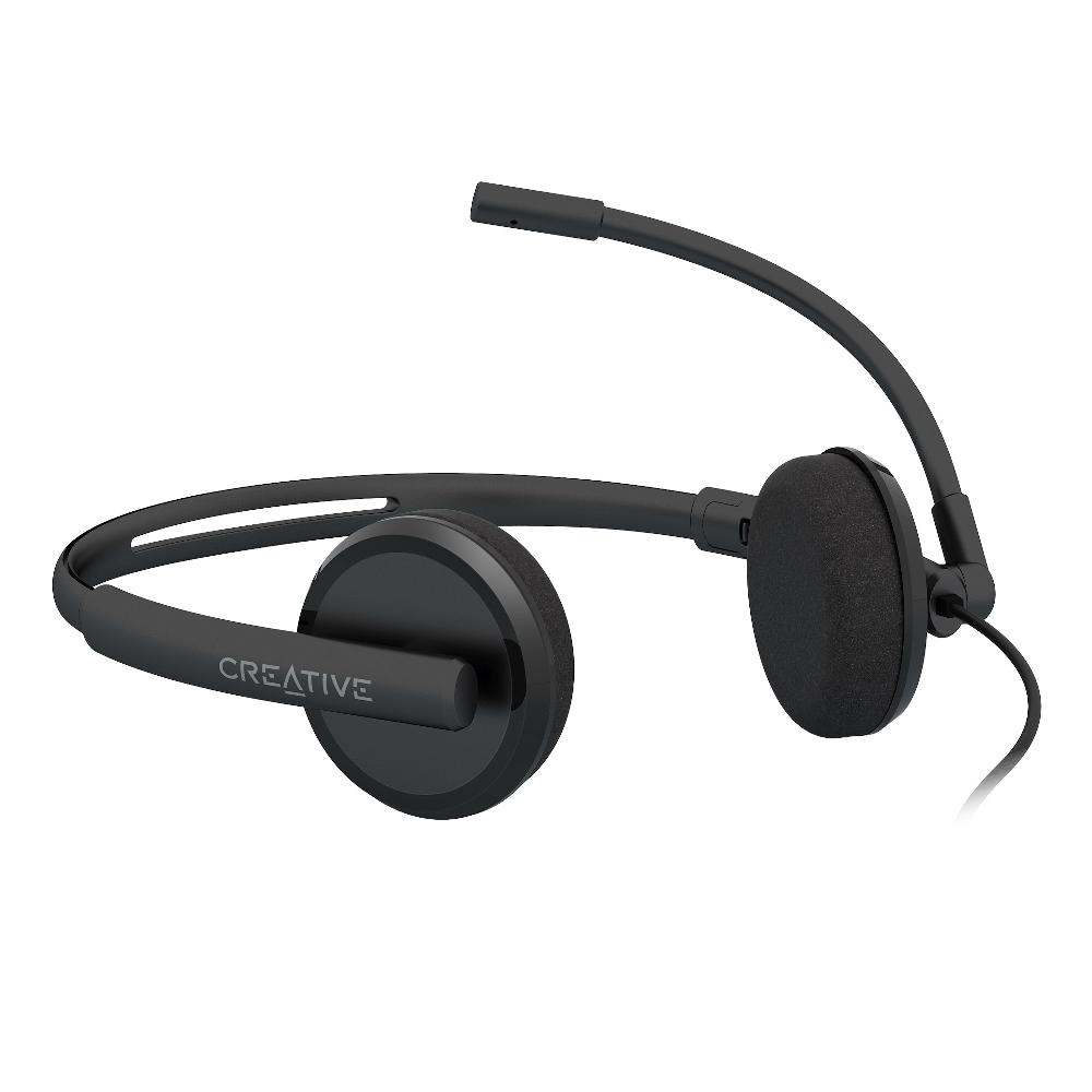 Creative HS-220 Cuffie USB con microfono a condensatore con cancellazione del rumore e telecomando a cavo Novità