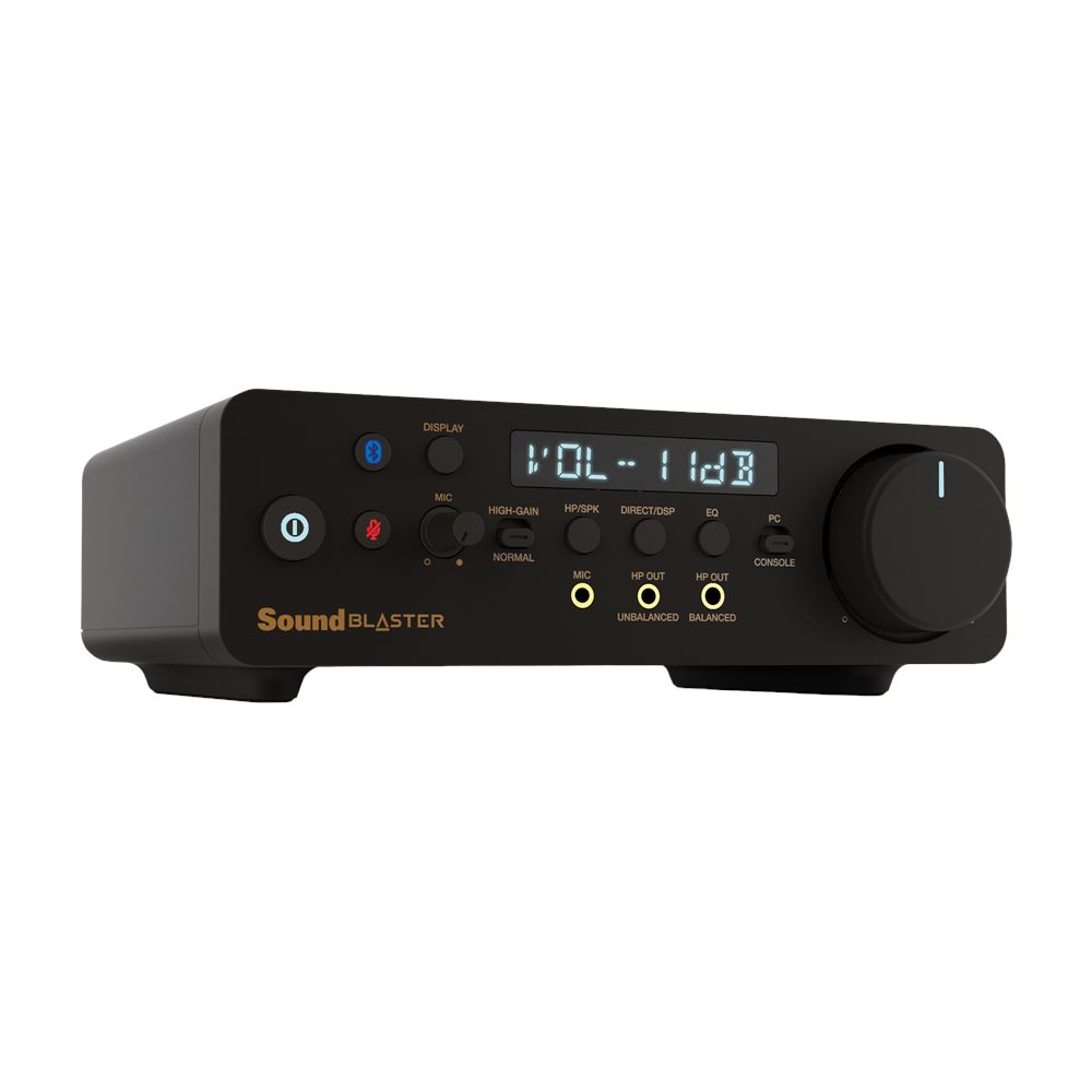 Creative Sound Blaster X5 Scheda audio esterna Hi-res con doppio DAC USB e bi-amplificatore per cuffie Xamp completamente bilanciato per appassionati del suono