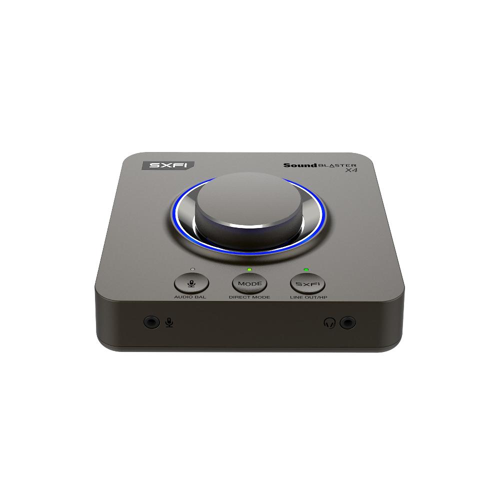 Creative Sound Blaster X4 Scheda audio DAC e amplificatore USB esterno 7.1 ad alta risoluzione con tecnologia Super X-Fi® e SmartComms Kit Vendite Flash