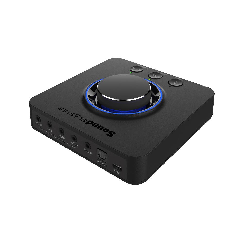 Creative Sound Blaster X3 Scheda audio DAC e amplificatore USB esterno 7.1 ad alta risoluzione con tecnologia Super X-Fi® per PC e Mac Negozio