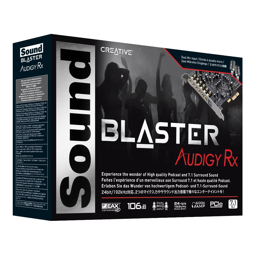 Creative Sound Blaster Audigy Rx La soluzione di registrazione ottimale per piattaforme con scheda audio PCIe Nuovo