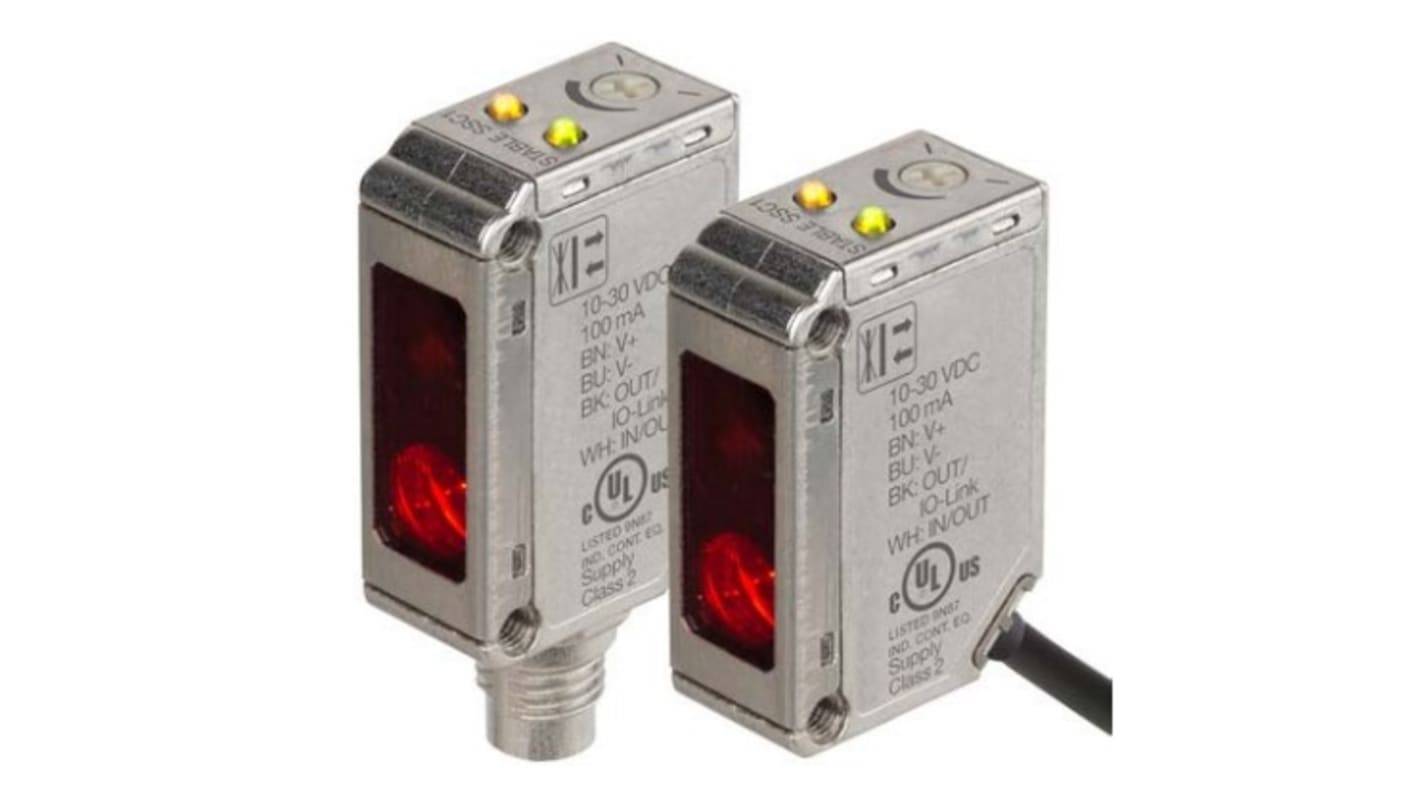 Rs-Online Sensore fotoelettrico Rettangolare RS PRO a soppressione di sfondo rilevamento 200 mm uscita NPN/PNP