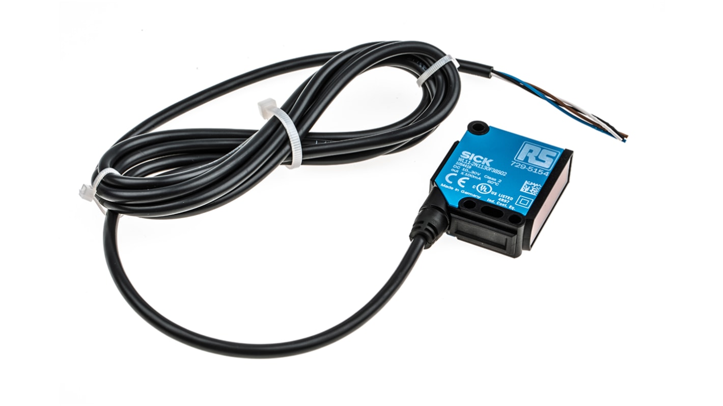 Rs-Online Sensore fotoelettrico Rettangolare RS PRO a retroriflessione rilevamento 150 mm → 10 m. uscita NPN