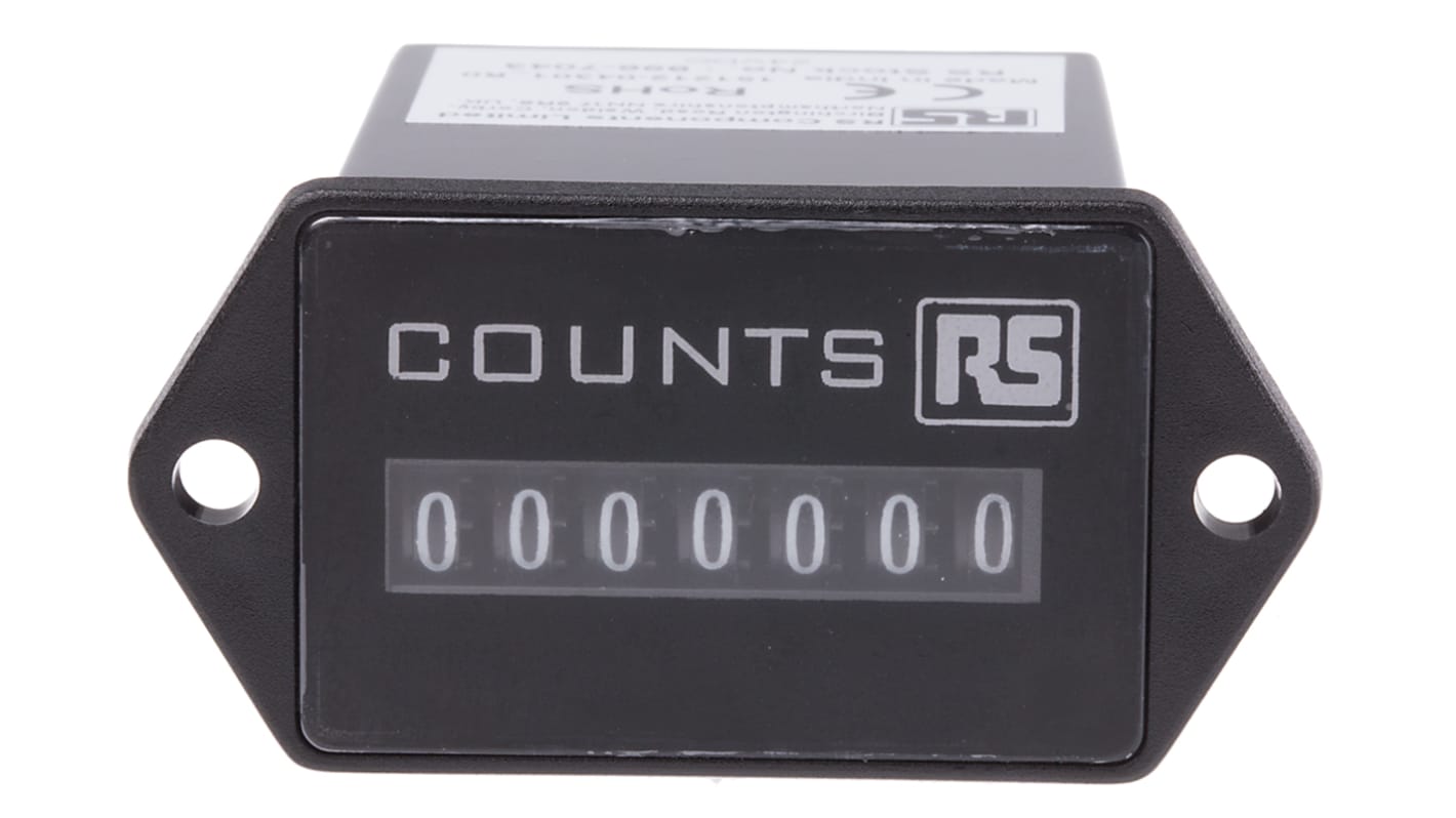 Rs-Online Contatore elettronico RS PRO Impulso 10Hz display Digitale 7 cifre 24 V c.c