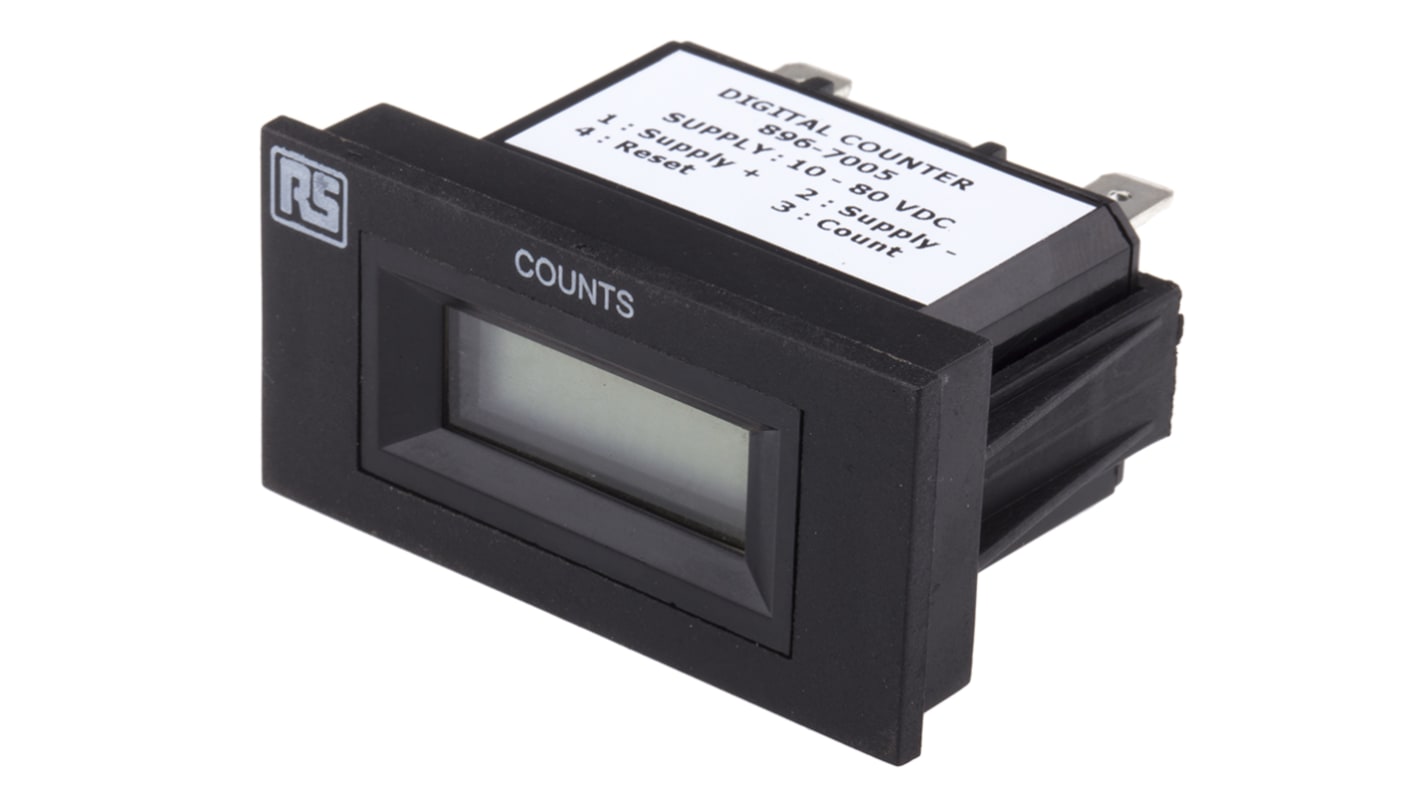 Rs-Online Contatore elettronico RS PRO Impulso 30Hz display LCD 6 cifre 10 → 80 V c.c