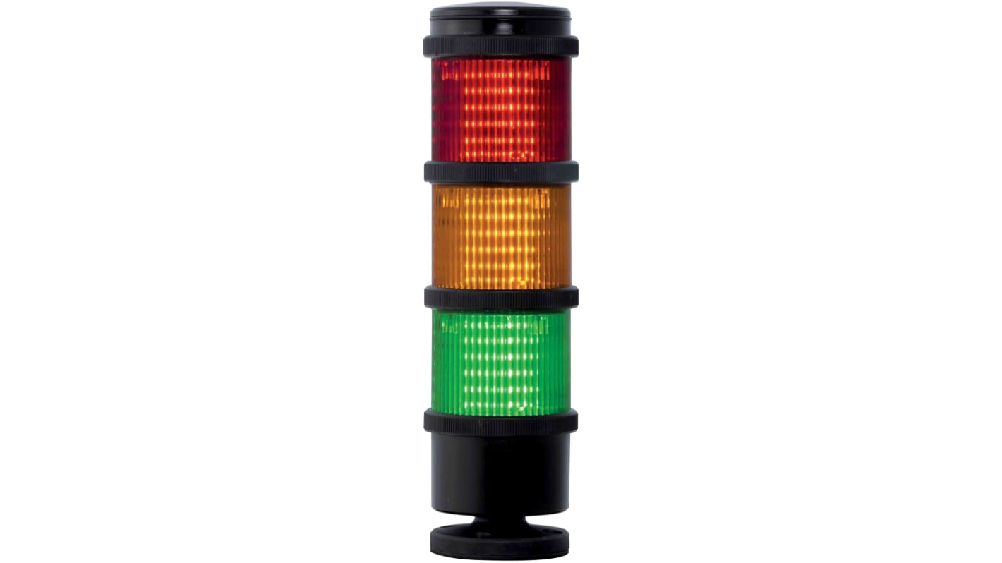 Rs-Online Torretta di segnalazione RS PRO 110 V c.a. LED lenti Rosso/Verde/Ambra Vendita Economica