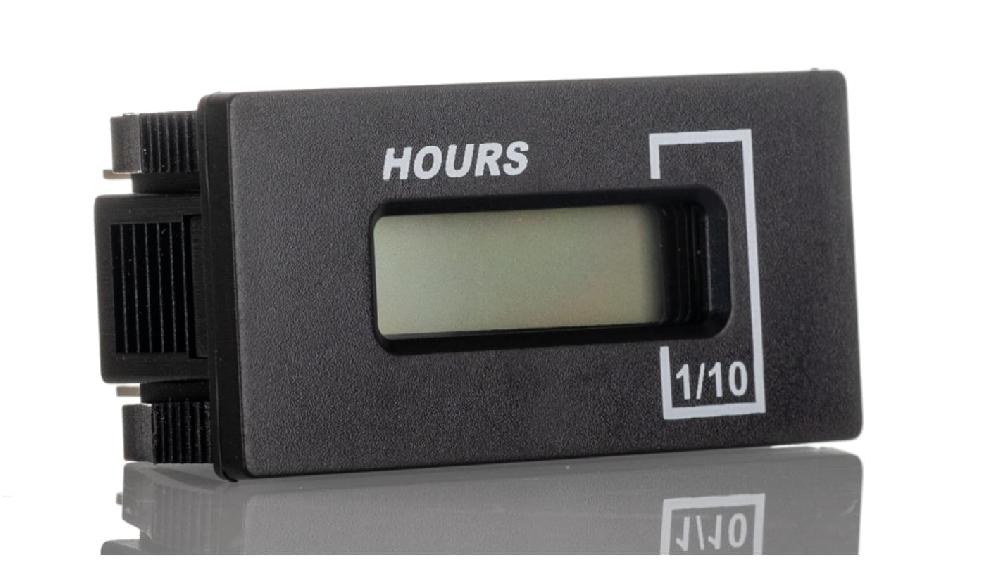 Rs-Online Contatore digitale Digitale RS PRO Ore 60Hz display LCD 6 cifre 250 V Duty-free