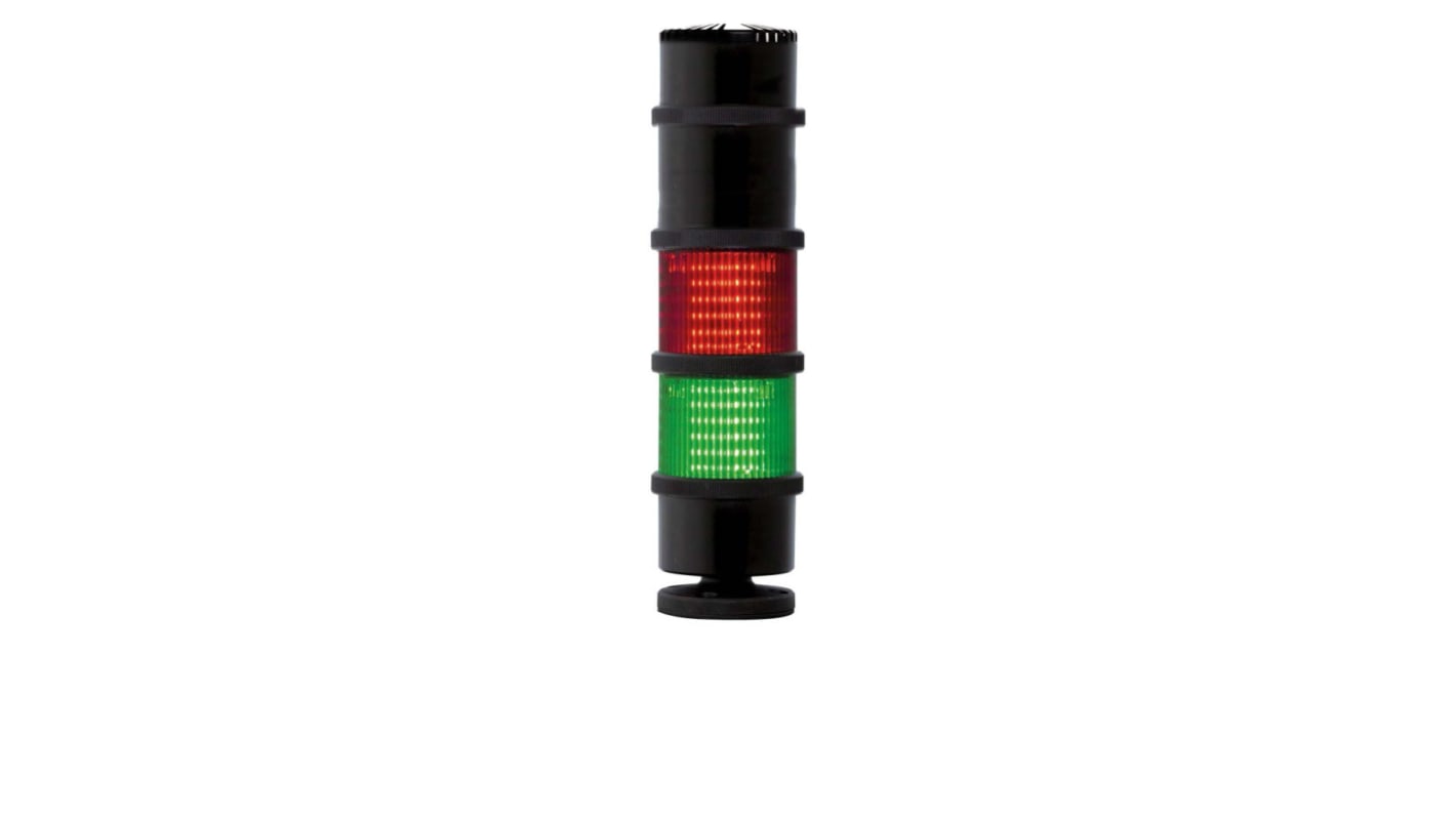 Rs-Online Torretta di segnalazione RS PRO 240 V CA LED 12 elementi lenti Verde/Rosso Spedizione gratuita