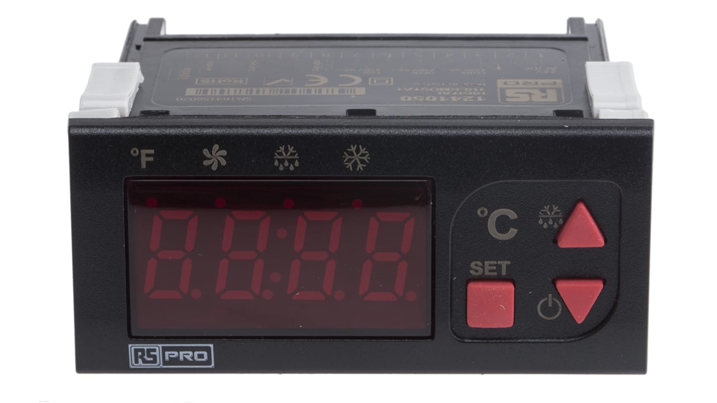 Rs-Online Regolatore di temperatura On/Off RS PRO 24 V ca/cc 77 x 35mm 3 uscite Relè Liquidazione