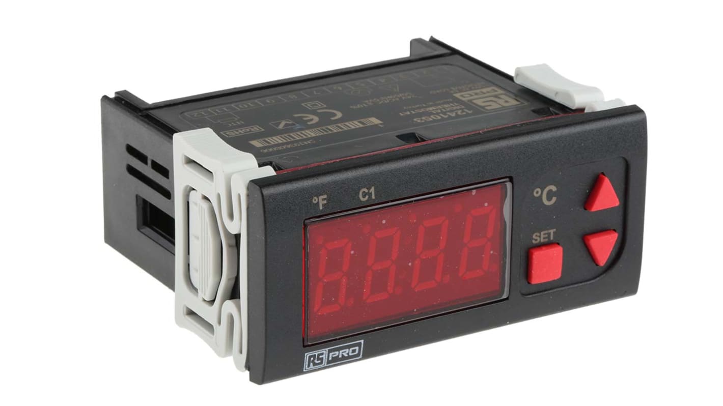 Rs-Online Regolatore di temperatura On/Off RS PRO 24 V ca/cc 77 x 35mm 1 uscita Relè Sconti VIP