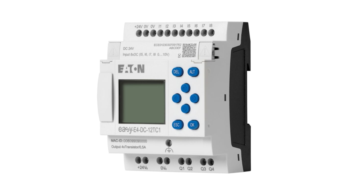 Rs-Online Modulo logico Eaton EasyE4 ingressi: 4 (analogico) 8 (digitale) uscite: 4 24 V Officina