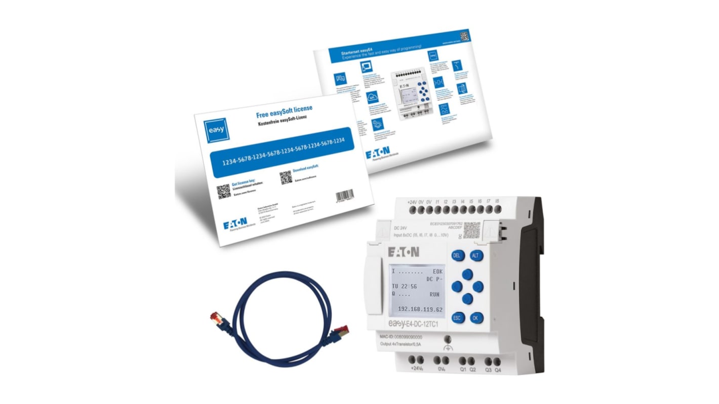 Rs-Online Starter kit Eaton EasyE4 ingressi: 8 uscite: 4 Promozione temporanea