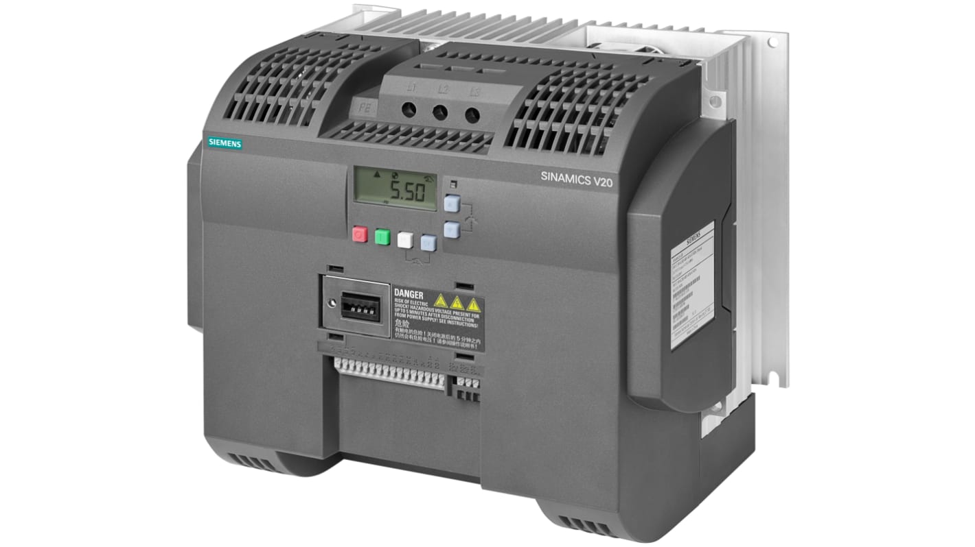 Rs-Online Inverter Siemens 11 kW 400 V c.a. 3 fasi 0 → 550Hz Sconto