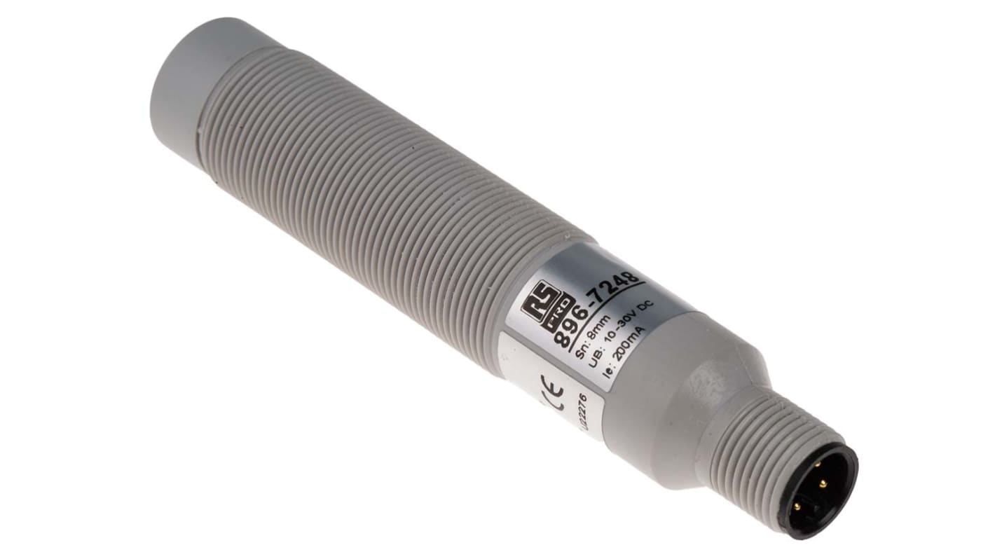 Rs-Online Sensore di prossimità Cilindro filettato RS PRO M18 rilevamento 8 mm 10 → 30 V c.c Shopping online