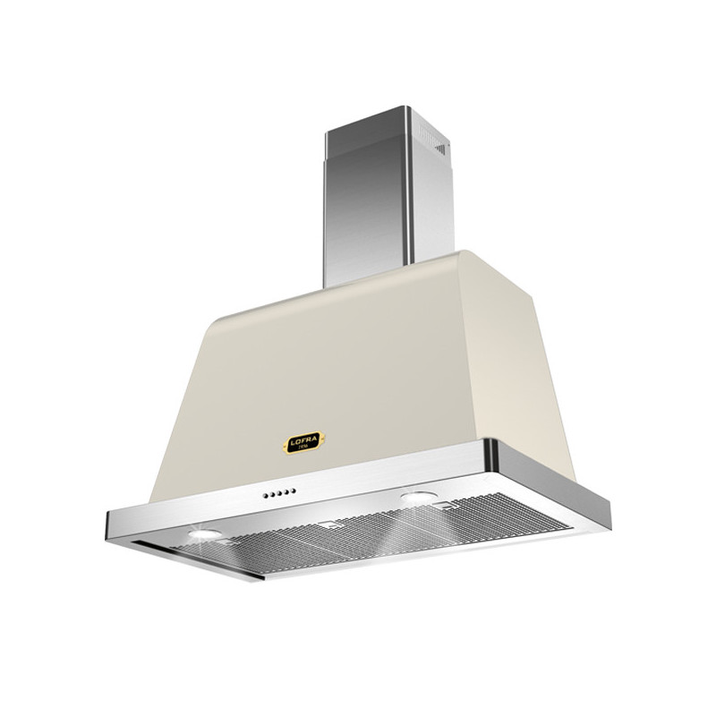 Lofra Dolcevita 120 Cappa aspirante a parete Avorio Acciaio inox 800 m³/h A
