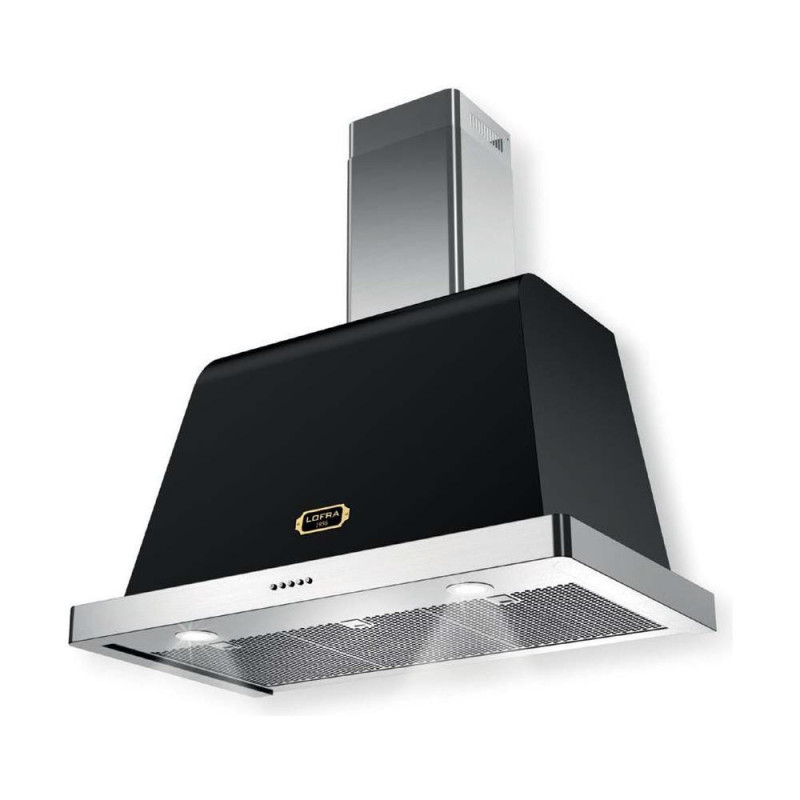Lofra Dolcevita 90 Cappa aspirante a parete Nero Acciaio inox 800 m³/h