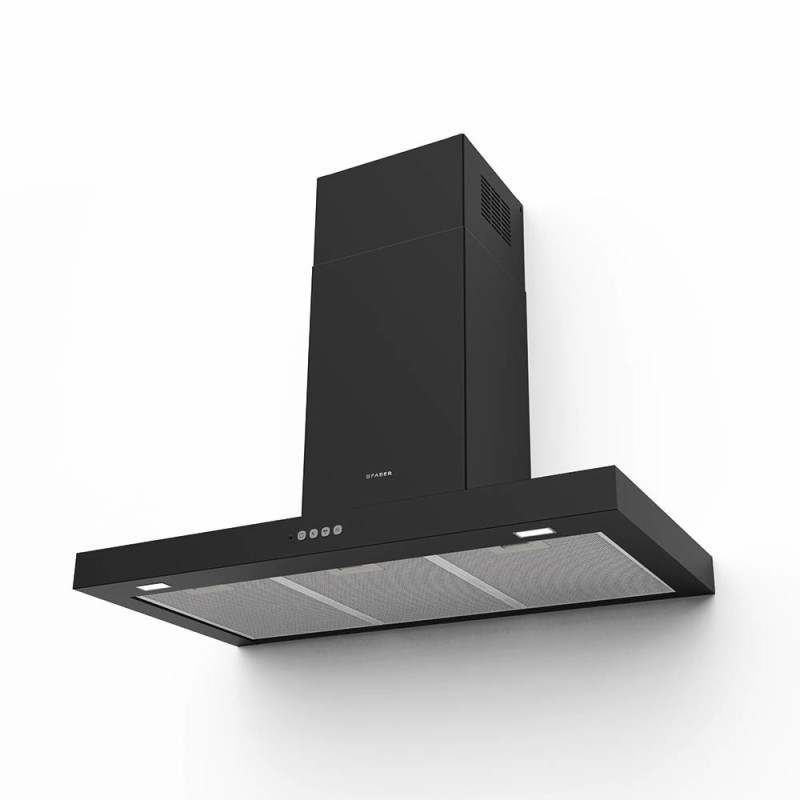 FABER S.p.A. Stilo Comfort BK Matt A90 Cappa aspirante a parete Nero 690 m³/h B