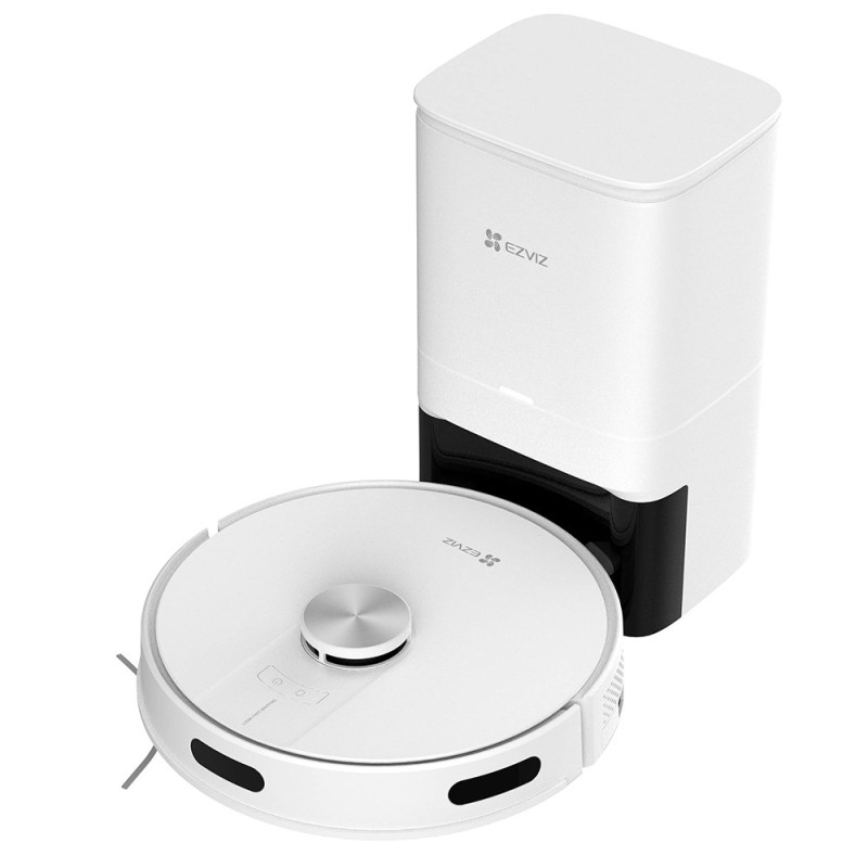 EZVIZ RE4 PLUS Aspirapolvere lavapavimenti robot con base svuota polvere connesso con app
