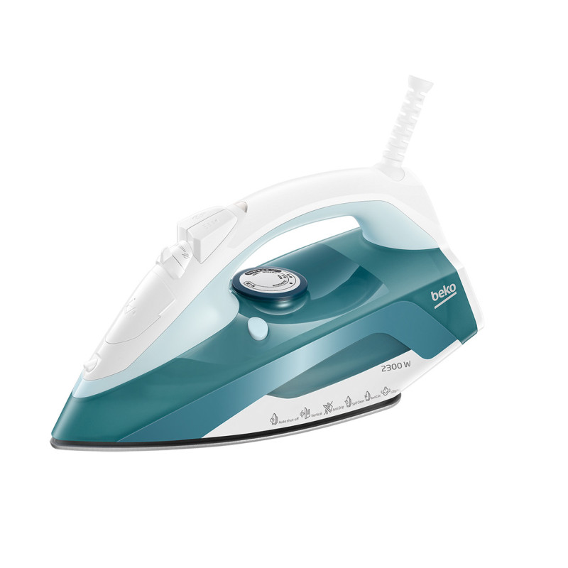 Beko SIM4123T Ferro a vapore Piastra in Ceramica 2300 W Verde Bianco Italy