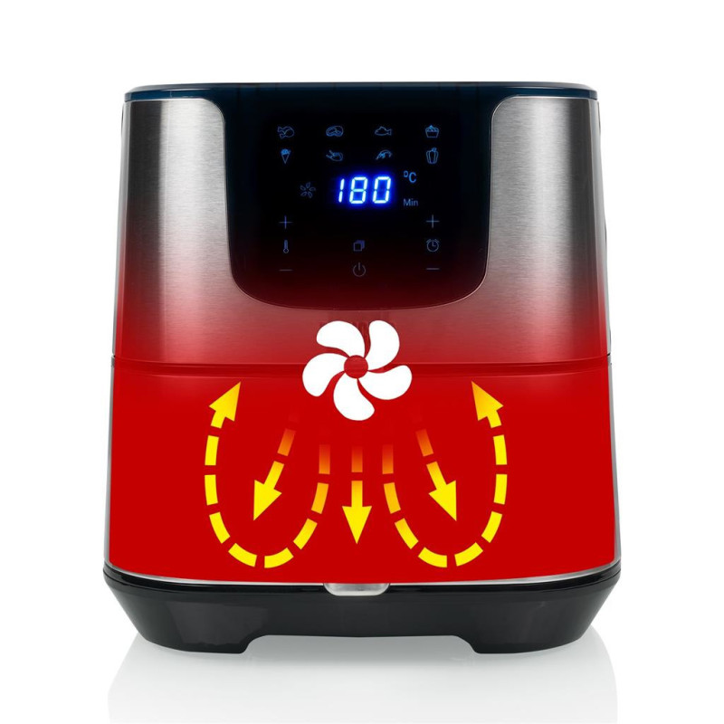Princess 182060 Singolo 5 5 L Indipendente 1700 W Friggitrice ad aria calda Argento Ultimi due giorni