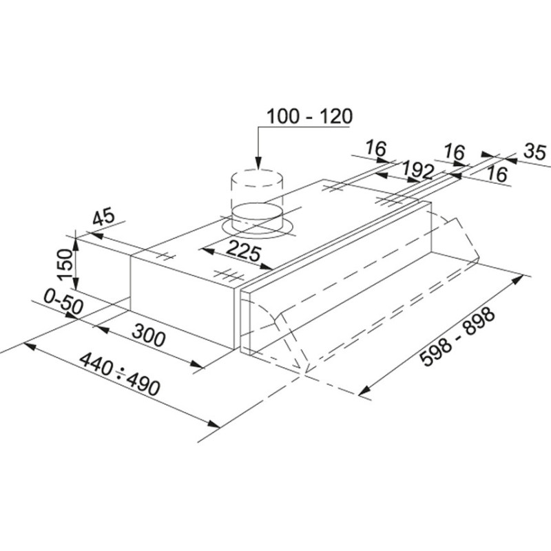 Franke FSI 632 Integrato a soffitto Grigio 370 m³/h D Qualità Garantita