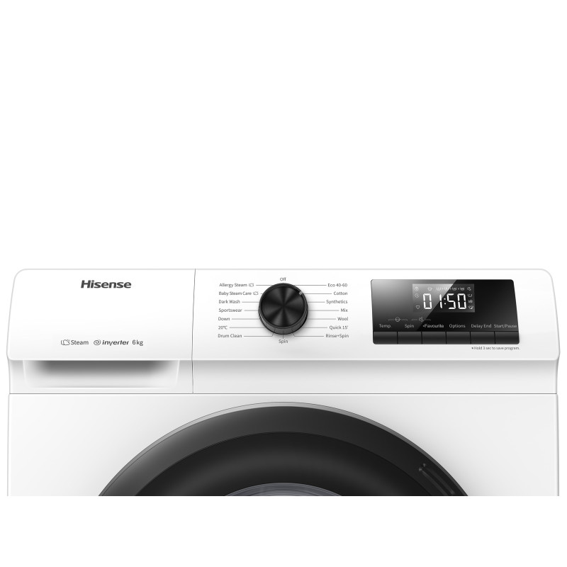 Hisense WFQP7012EVM lavatrice Caricamento frontale 7 kg 1200 Giri/min Bianco Hotsell
