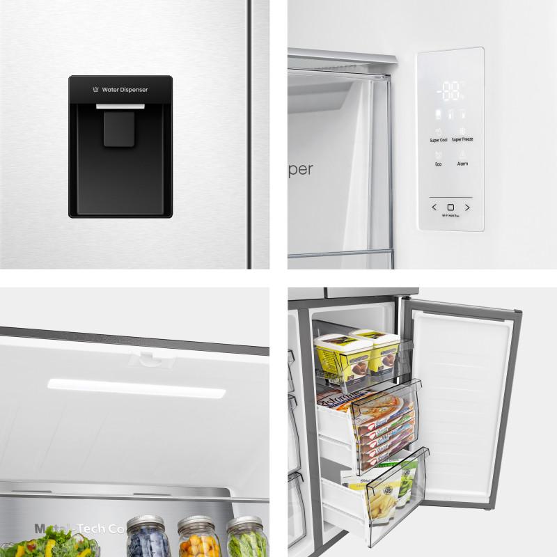 Hisense RQ5P470SMIE frigorifero con congelatore 482 L E Argento Acciaio inox Hotsell