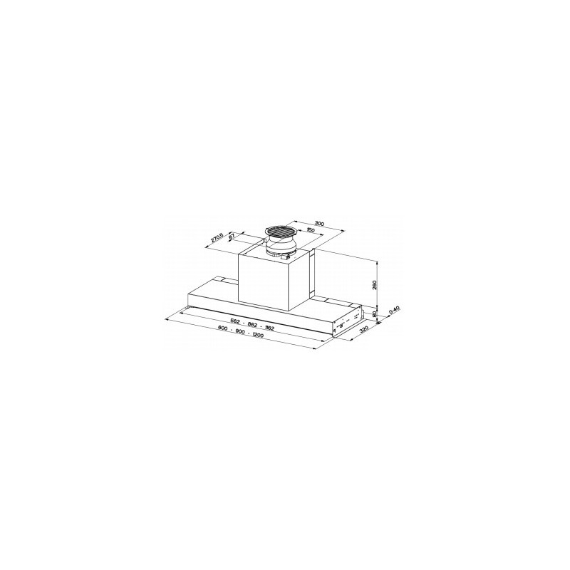 FABER S.p.A. IN-NOVA SMART X A120 Integrato Acciaio inox 360 m³/h D Fino Al -60%
