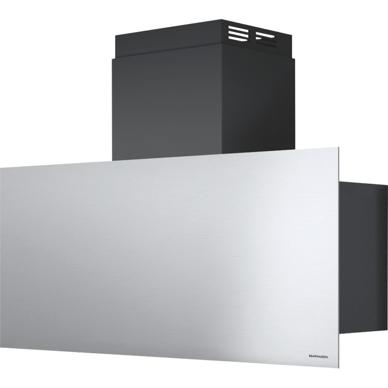 Barazza 1KSTP9 cappa aspirante Cappa aspirante a parete Nero Acciaio inox 800 m³/h A Sottocosto