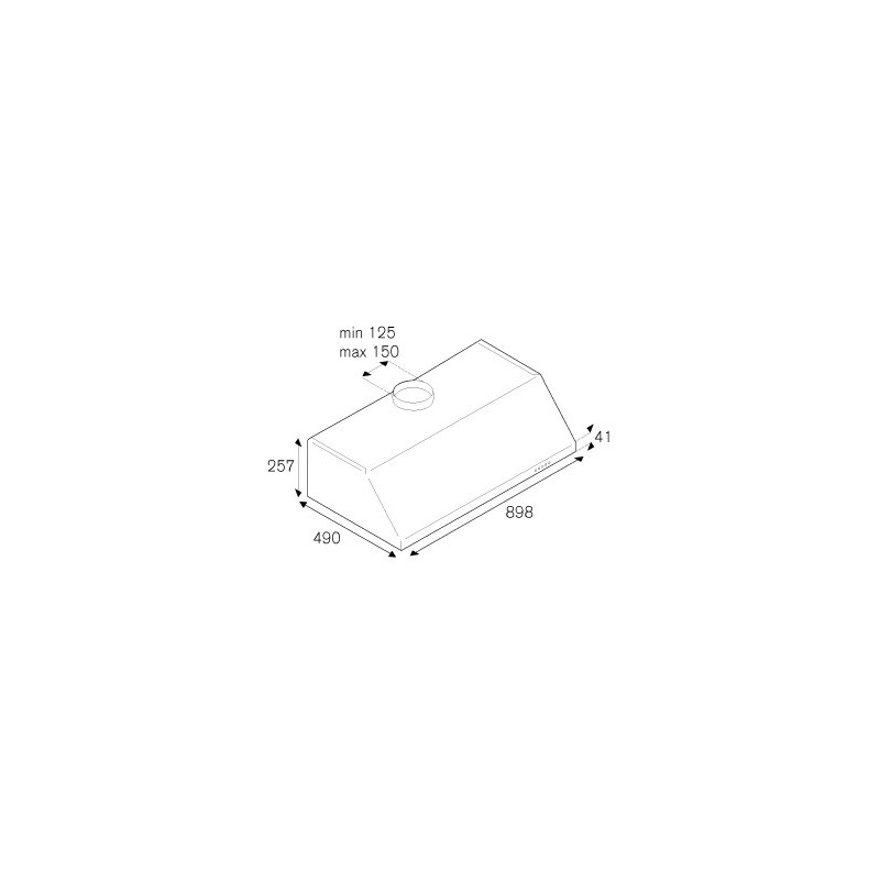 Bertazzoni La Germania KU90PRO1XA cappa aspirante Integrato a soffitto Acciaio inox 800 m³/h A Nuovi prodotti