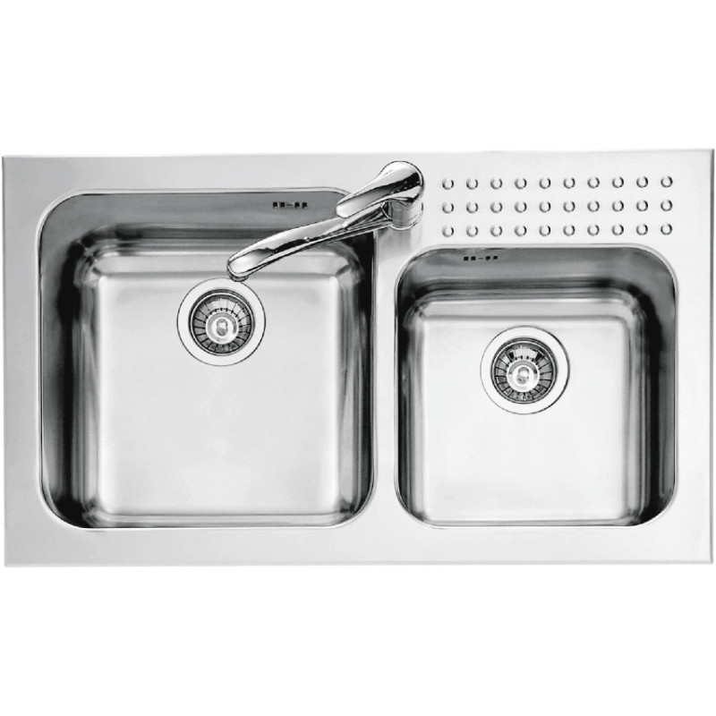 Barazza 1IS9060/2 lavello Lavello montato su piano Rettangolare Acciaio inox Discount Store per i nuovi prodotti