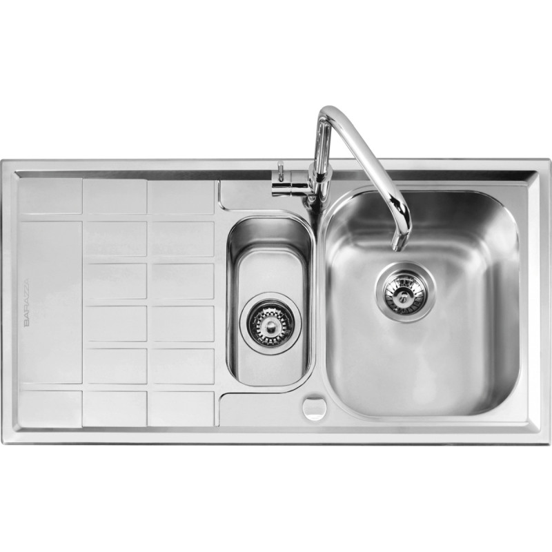 Barazza 1LLV100/S lavello Lavello ad incasso Rettangolare Acciaio inox Solo un giorno rimasto