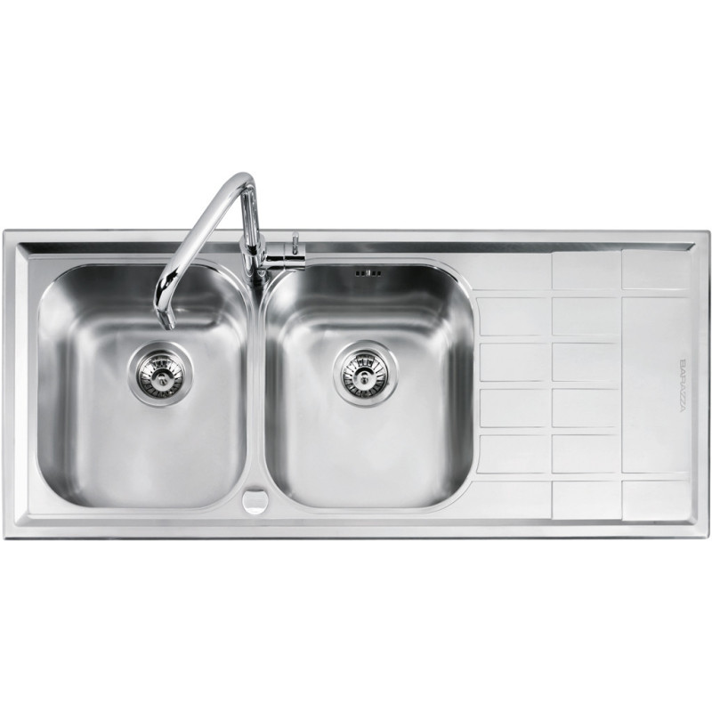 Barazza 1LLV120/2D lavello Lavello ad incasso Rettangolare Acciaio inox Officina