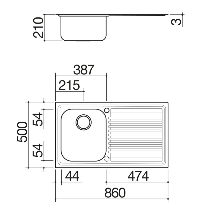 Barazza 1LFS91D lavello Lavello ad incasso Rettangolare Acciaio inox 2025