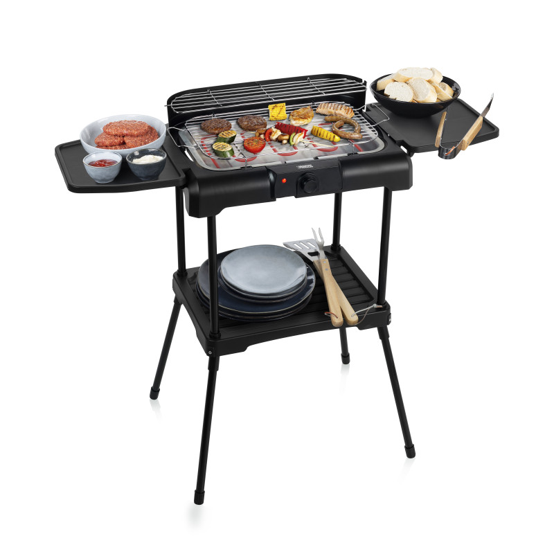 Princess 01.112250.01.001 BBQ elettrico con ripiani laterali Offerta