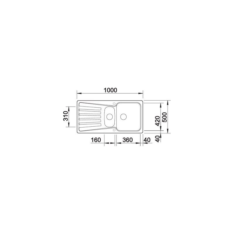 Blanco NOVA 6 S 1217081 Lavello incasso 100 x 50 cm Silgranit 2 Vasche e Gocciolatoio - Avana Grande vendita