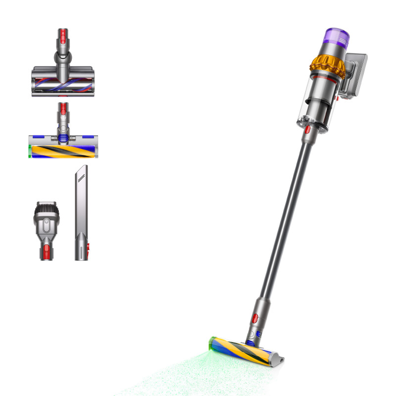 Dyson V15 Detect Absolute aspirapolvere senza filo Nichel Giallo Senza sacchetto Fornitura limitata