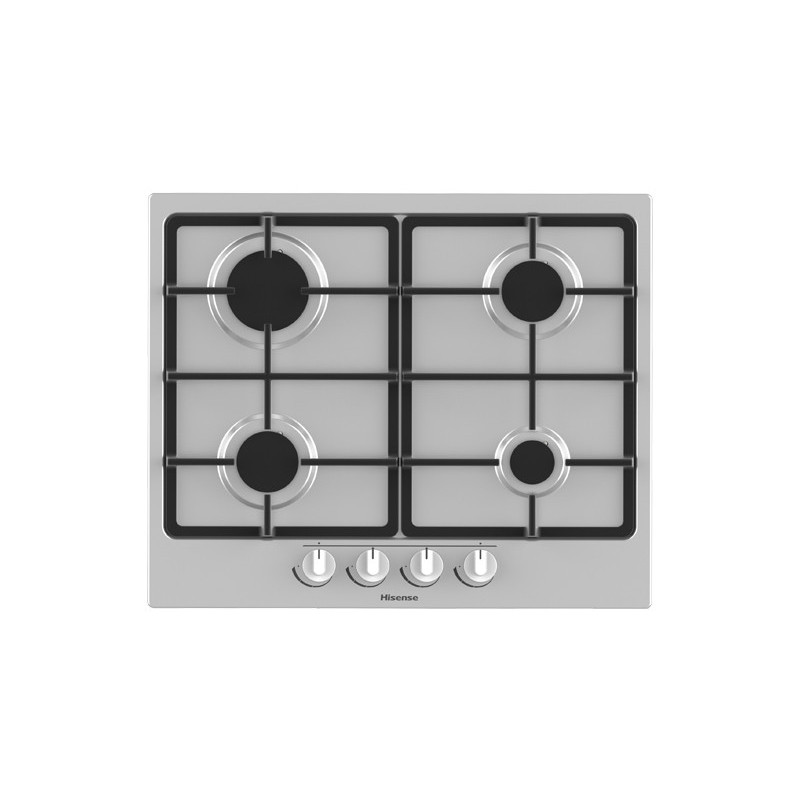 Hisense GM643XF piano cottura Acciaio inox Da incasso Gas 4 Fornello(i) Vendite stagionali