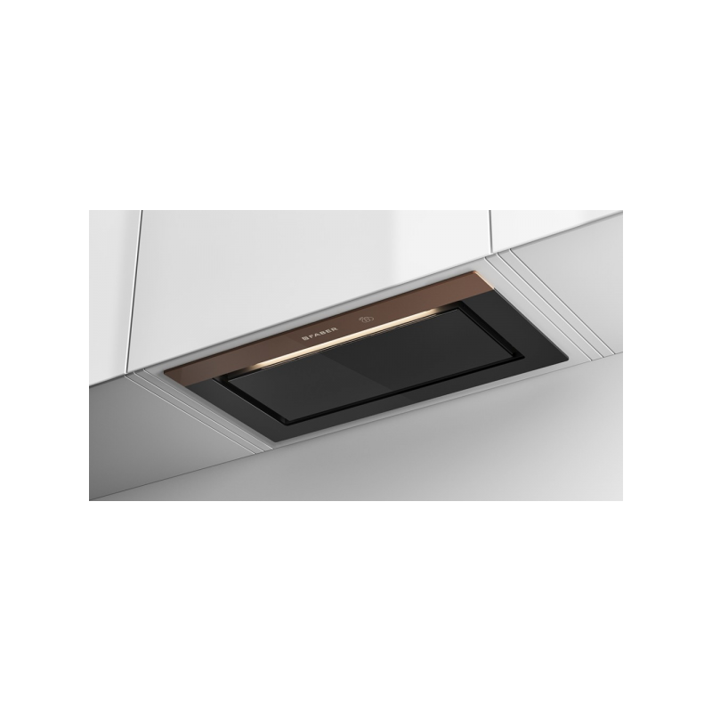 FABER cappa sottopensile bi-air kl 305.0615.687 vetro nero e marrone chiaro da70 cm Consegna Veloce